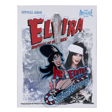 Elvira Candy Cane Acrylic Ornament - Kreepsville